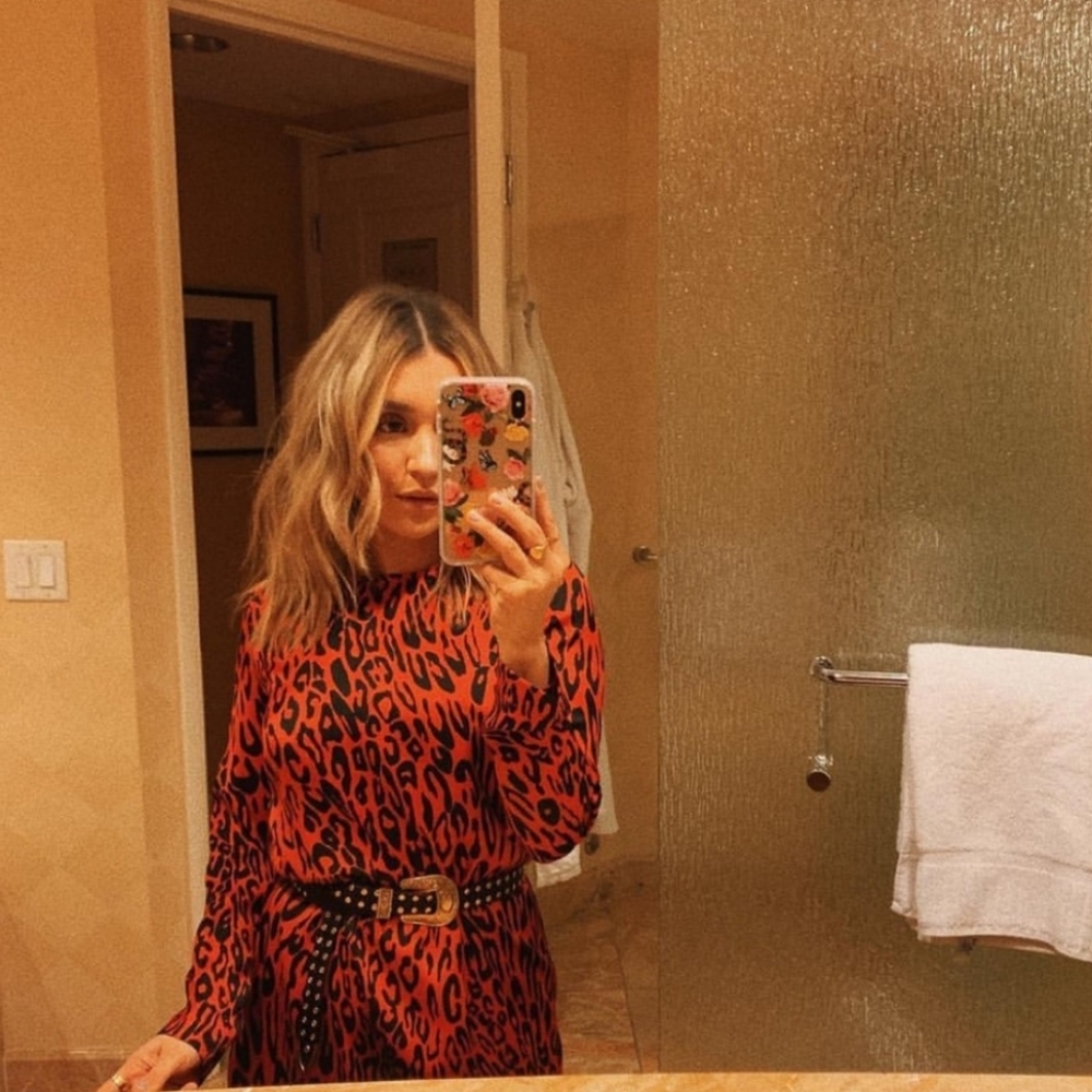 ZARA Animal Print Red Maxi Dress NWOT Blogger's Fa - Picture 8 of 14